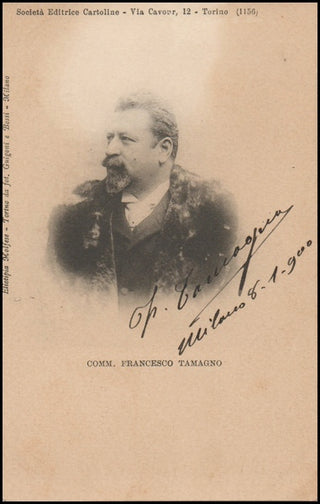 [Otello] Tamagno, Francesco. (1850-1905) Signed Photograph