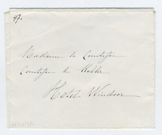 Tamburini, Antonio. (1800–1876) "Would you please permit an ex-artist to submit himself under your protection." - Autograph Letter Signed