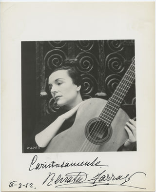 Tarragó, Renata. (1927–2005) Two Signed Photographs