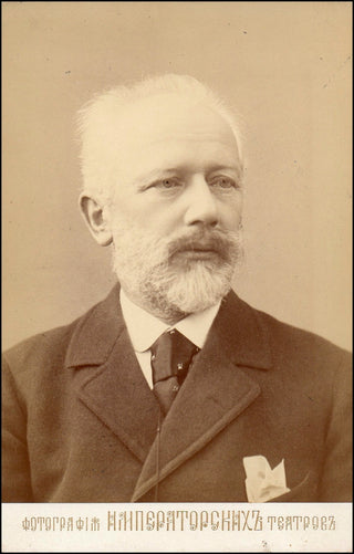 [Russian Music] Tchaikovsky, Peter Ilyich. (1840–1893) Original Russian Cabinet Photograph