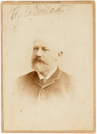 Tchaikovsky, Peter Ilyich. (1840–1893) Signed Photograph