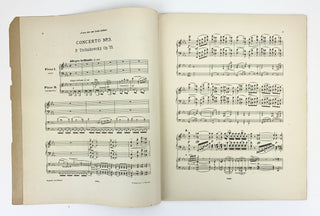 Tchaikovsky, Peter Ilyich. (1840–1893) Concerto No. 3 pour Piano avec accompagnement d'Orchestre. [Piano Concerto No. 3 in E-flat major, Opus 75 ]