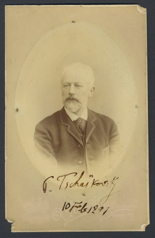 Tchaikovsky, Peter Ilyich. (1840–1893) Cabinet Photograph