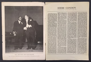 Teagarden, Jack. (1905-1964) & Rollins, Sonny. (b. 1930) & Brubeck, Dave. (1920-2012) & Kenton, Stan. (1911-1979) & Condon, Eddie. (1905-1973) & Armstrong, Louis. (1901-1971) & Herman, Woody. (1913-1987) Group of Jazz Programs and Esquire Magazines