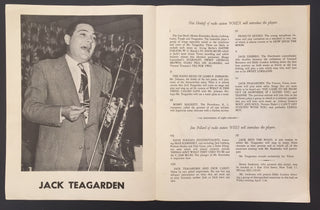 Teagarden, Jack. (1905-1964) & Rollins, Sonny. (b. 1930) & Brubeck, Dave. (1920-2012) & Kenton, Stan. (1911-1979) & Condon, Eddie. (1905-1973) & Armstrong, Louis. (1901-1971) & Herman, Woody. (1913-1987) Group of Jazz Programs and Esquire Magazines