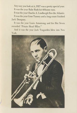 [Teagarden, Jack. (1905–1964)] Crosby, Bing. (1903–1977) & Edwards, Ralph. (1913–2005) Archive of Photographs and Letters from Teagarden biographer