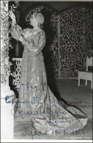 Tebaldi, Renata. (1922-2004) Signed Photograph as Desdemona