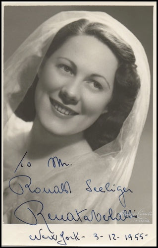 Tebaldi, Renata. (1922-2004) Signed Photograph