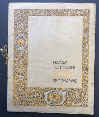 Tetrazzini, Luisa. (1871–1940) 1919 Farewell Concert at the Royal Albert Hall - Original Program