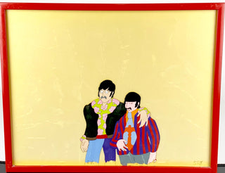 [The Beatles] Lennon, John. (1940–1980) & Starr, Ringo. (b. 1940)  'Yellow Submarine' John and Ringo Production Cel