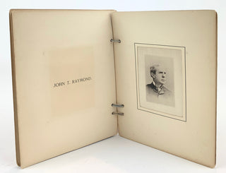 [Theatre] [Booth, Edwin. (1833-1893) & Barrett, Lawrence. (1838-1891) & Irving, Henry. (1838-1905) & Raymond, John T. (1836-1887) & Salvini, Tommaso. (1829-1915)] "Our Favorite Actors" - Book of Actors' Portraits on Silk