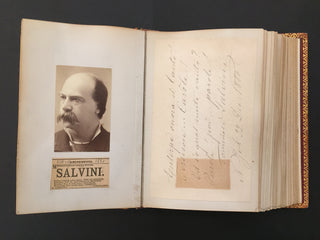 [Theatre and Opera] General Tom Thumb [Stratton, Charles Sherwood.] (1838–1883) & Langtry, Lillie. (1853–1929) & Salvini, Tommaso. (1829–1915) & Ristori, Adelaide. (1822–1906) & Irving, Henry. (1838–1905) & Terry, Ellen. (1847–1928) & Patti, Carlotta. (18