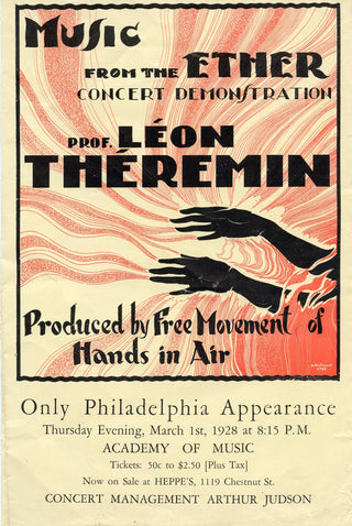 Théremin, Leon. (1896-1993) "Music from the Ether" - 1928 Program