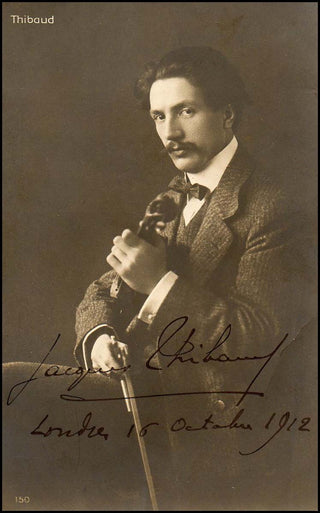 Thibaud, Jacques. (1880-1953) Signed Photograph