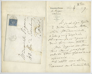 Thomas, Ambroise. (1811–1896) Group of Four Autograph Letters