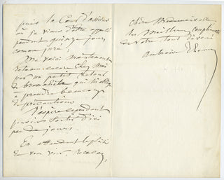 Thomas, Ambroise. (1811–1896) Group of Four Autograph Letters