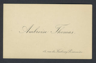 Thomas, Ambroise. (1811–1896) Visiting Card