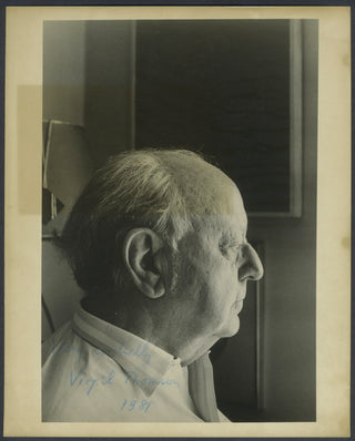 Thomson, Virgil. (1896–1989) Signed Photograph