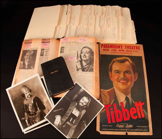 Tibbett, Lawrence. (1896–1960) Important Archive of Photographs, Letters, Diaries, Artwork from the Collection of Lawrence Tibbett