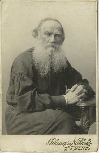 Tolstoy, Leo. (1828–1910) Original Cabinet Photograph