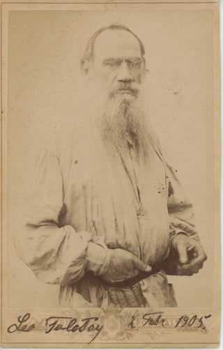 Tolstoy, Leo. (1828–1910) Cabinet Photograph