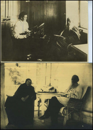 [Literature &  Art] [Tolstoy, Leo. (1828–1910)] Tolstoy, Alexandra. (1884–1979) Two Original Photographs, Signed