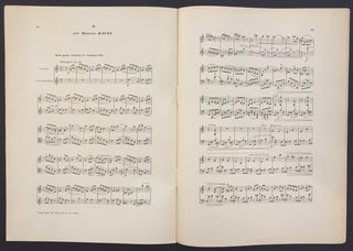 [Debussy, Claude. (1862–1918)] Dufy, Raoul. (1880–1953) & Dukas, Paul. (1865–1935) & Bartók, Béla. (1881–1945) & Ravel, Maurice. (1875–1937) & Falla, Manuel de. (1876–1946) & Stravinsky, Igor. (1882–1971) & Satie, Erik. (1866–1925) Tombeau de Claude Debus