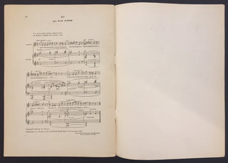 [Debussy, Claude. (1862–1918)] Dufy, Raoul. (1880–1953) & Dukas, Paul. (1865–1935) & Bartók, Béla. (1881–1945) & Ravel, Maurice. (1875–1937) & Falla, Manuel de. (1876–1946) & Stravinsky, Igor. (1882–1971) & Satie, Erik. (1866–1925) Tombeau de Claude Debus