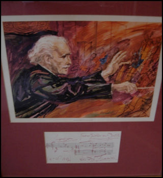 Toscanini, Arturo. (1867–1957) AMQS "Tristan und Isolde."