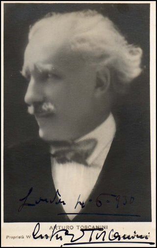 Toscanini, Arturo. (1867–1957) Signed Photograph