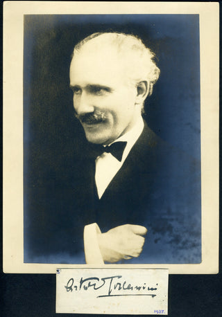 Toscanini, Arturo. (1867–1957) Autograph Signature and Original Photograph