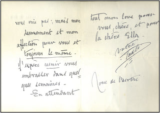 Tosti, Sir Francesco Paolo. (1846-1916) Autograph Letter