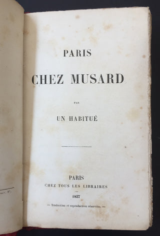 [Toulouse-Lautrec, Henri de. (1864–1901)] [Guibert, Maurice. (1856–1922)] [Musard, Philippe. (1793–1859)] Paris chez Musard - WITH THE ONLY EX-LIBRIS BY TOULOUSE-LAUTREC