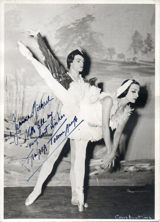 Toumanova, Tamara. (1919-1996) Signed Swan Lake Photograph