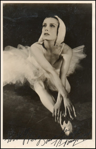 Toumanova, Tamara. (1919-1996) Signed Swan Lake Photograph