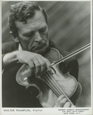 Trampler, Walter. (1915–1997) Promotional Photograph