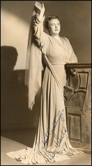 [Wagner, Richard. (1813–1883)] [WAGNERIAN SINGERS] Traubel, Helen. (1899–1972) Signed Photograph as Isolde