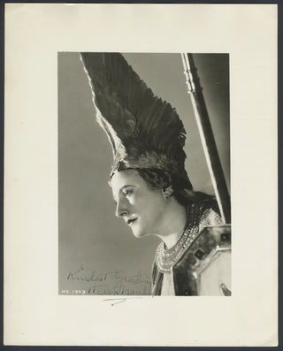 Traubel, Helen. (1899–1972) Signed Photograph as Brunhilde