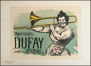 [Trombone] Anquetin, Louis. (1861-1932) Marguerite Dufay, Parisian Music Hall Trombonist