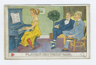 [Pianist] "Playing Her Trump Card" - Postcard