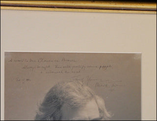 [Literature] Twain, Mark. [Samuel Langhorne Clemens] (1834 - 1910) Large Signed  Photograph with Famous Quotation