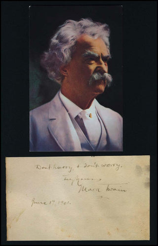 Twain, Mark. [Samuel Langhorne Clemens] (1834 - 1910) Autograph Signed Quotation