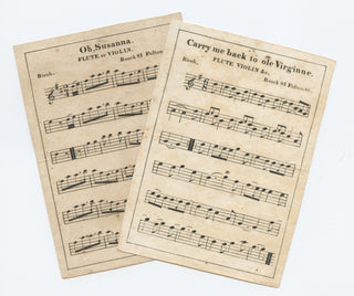 [Music Hall] Foster, Stephen. (1826–1864) Two 1840's Song Sheets