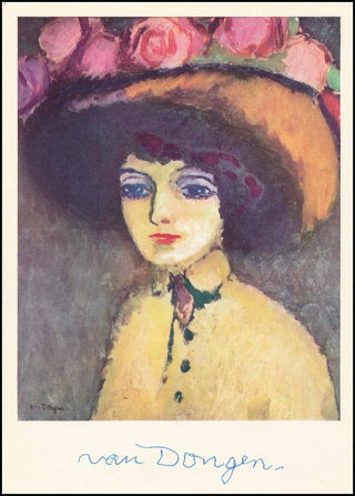 [Literature & Art] Van Dongen, Kees. (1877 - 1968) "La Parisienne de Montmartre" - Signed Color Postcard