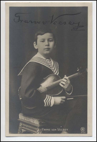 Vecsey, Franz von. (1893 -  1935) Signed Postcard Photograph