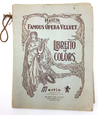 [Opera] "Martin Famous Opera Velvet...Libretto of Colors" - 1940's Trade Catalogue