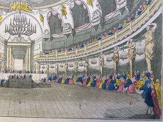 [Venice] Salle de Concert de Venise - 18th century Hand-Colored vue d'optique