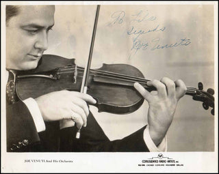 [Jazz &amp; Song] Venuti, Joe. (1903-1978) Signed Photograph