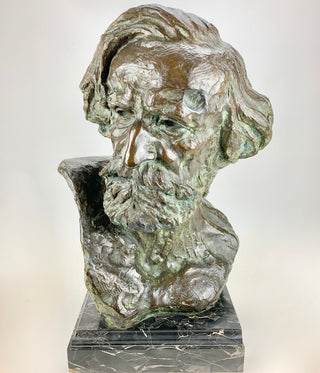 [Verdi, Giuseppe. (1813–1901)] [Baccaloni, Salvatore. (1900–1969)] Serafini-Lupo, Enzo.  Large Original Bronze Bust presented to Salvatore Baccaloni