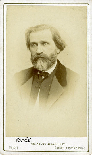 Verdi, Giuseppe.  (1813-1901) Carte de Visite Portrait Photograph